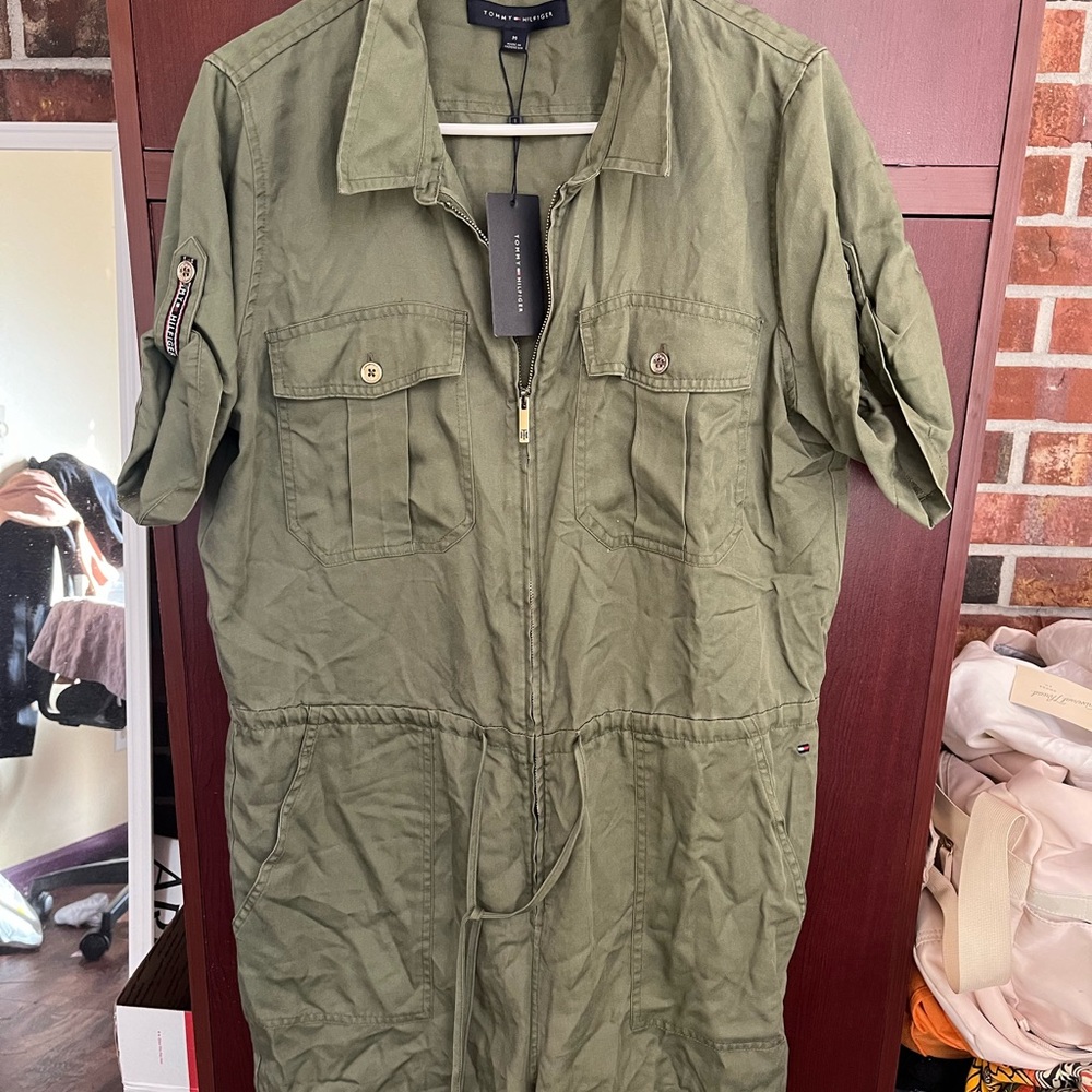 Tommy Hilfiger  Olive Green Military romper